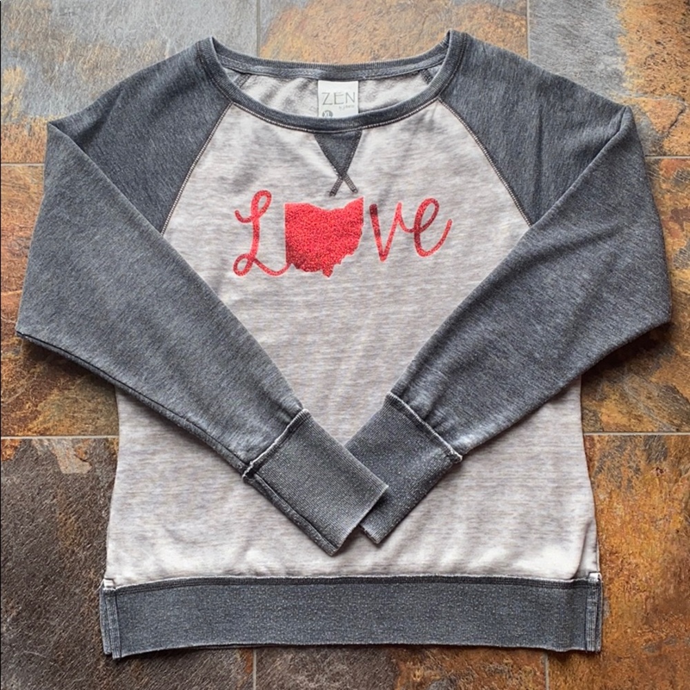 ❤️ LOVE OHIO ❤️ burnout crewneck sweatshirt
